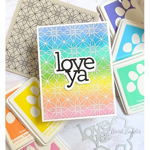 Simon Says Stamp! Simon Says Cling Stamps LACE HEART KALEIDOSCOPE sss102631 Kisses | color-code:ALT41