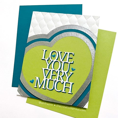 Simon Says Stamp! Simon Says Cling Stamps CONCENTRIC HEARTS sss102633 Kisses | color-code:ALT3