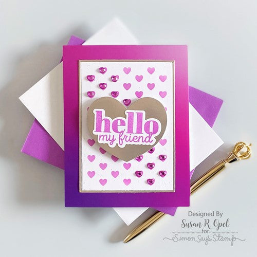 Simon Says Stamp! RESERVE CZ Design Wafer Dies HI THERE GREETINGS czd193c Kisses