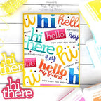 Simon Says Stamp! CZ Design Clear Stamps HI THERE GREETINGS cz276c Kisses | color-code:ALT0