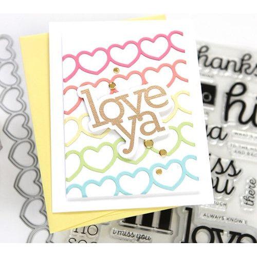 Simon Says Stamp! CZ Design Clear Stamps HI THERE GREETINGS cz276c Kisses | color-code:ALT1
