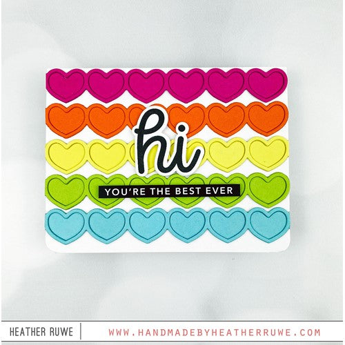Simon Says Stamp! CZ Design Clear Stamps HI THERE GREETINGS cz276c Kisses | color-code:ALT5