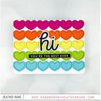 Simon Says Stamp! CZ Design Clear Stamps HI THERE GREETINGS cz276c Kisses | color-code:ALT5