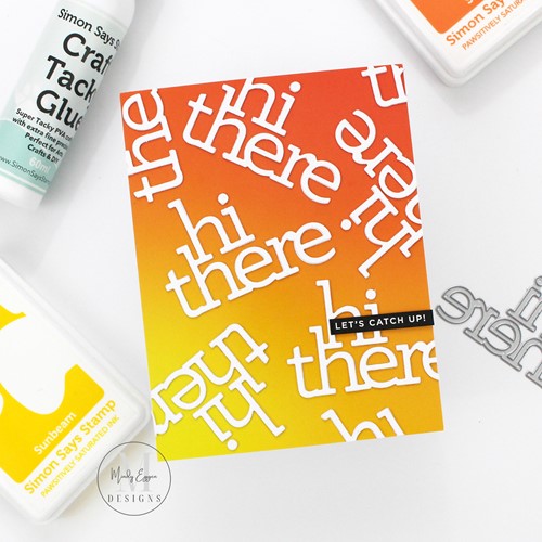 Simon Says Stamp! RESERVE CZ Design Wafer Dies HI THERE czd191 Kisses | color-code:ALT8