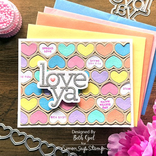 Simon Says Stamp! RESERVE CZ Design Wafer Dies LOVE YA czd192 Kisses