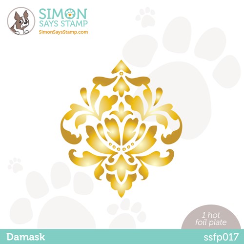 Simon Says Stamp! Simon Says Stamp DAMASK Hot Foil Plate ssfp017 Kisses
