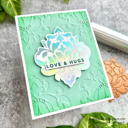 Simon Says Stamp! Simon Says Stamp DAMASK Hot Foil Plate ssfp017 Kisses