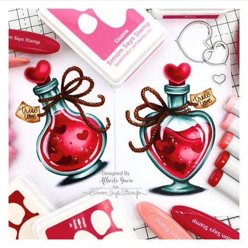 Simon Says Stamp! RESERVE Simon Says Stamp NESTED ROUND HEARTS Wafer Dies sssd112763 Kisses