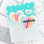 Simon Says Stamp! RESERVE Simon Says Stamp NESTED ROUND HEARTS Wafer Dies sssd112763 Kisses