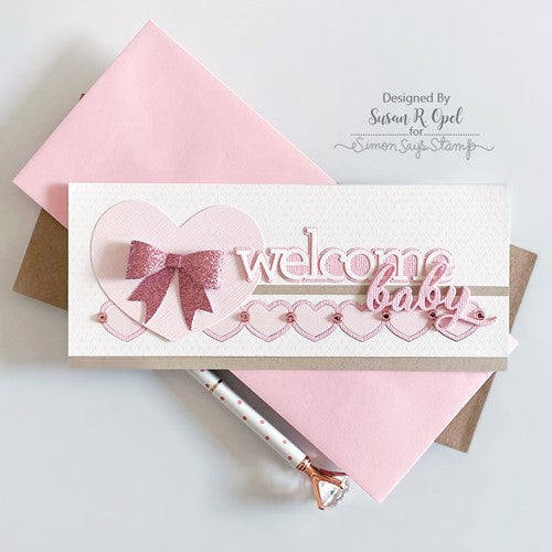 Simon Says Stamp! RESERVE Simon Says Stamp NESTED ROUND HEARTS Wafer Dies sssd112763 Kisses