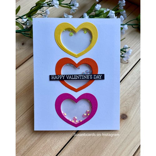 Simon Says Stamp! RESERVE Simon Says Stamp NESTED ROUND HEARTS Wafer Dies sssd112763 Kisses