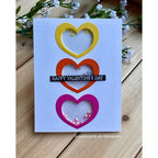 Simon Says Stamp! RESERVE Simon Says Stamp NESTED ROUND HEARTS Wafer Dies sssd112763 Kisses