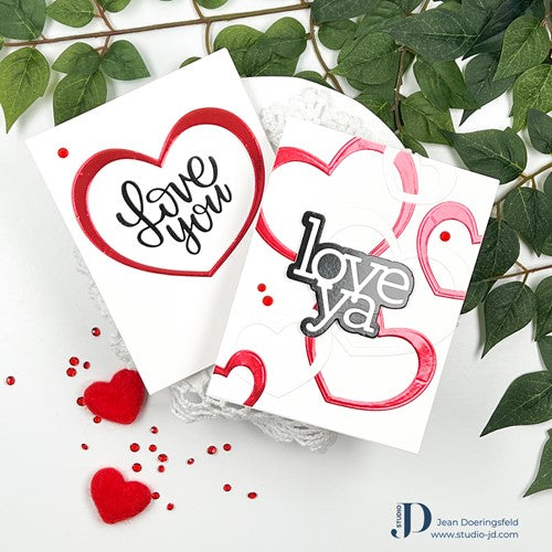 Simon Says Stamp! RESERVE Simon Says Stamp NESTED ROUND HEARTS Wafer Dies sssd112763 Kisses