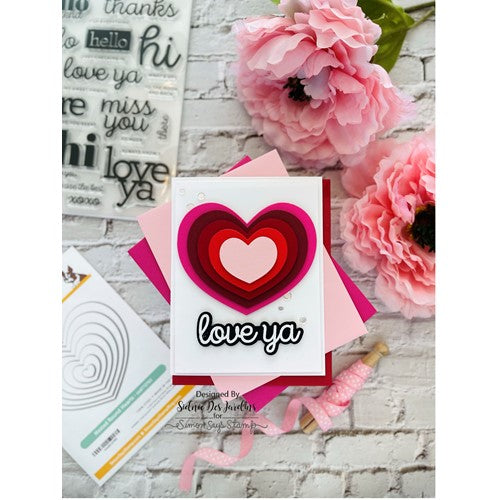 Simon Says Stamp! RESERVE Simon Says Stamp NESTED ROUND HEARTS Wafer Dies sssd112763 Kisses | color-code:ALT9