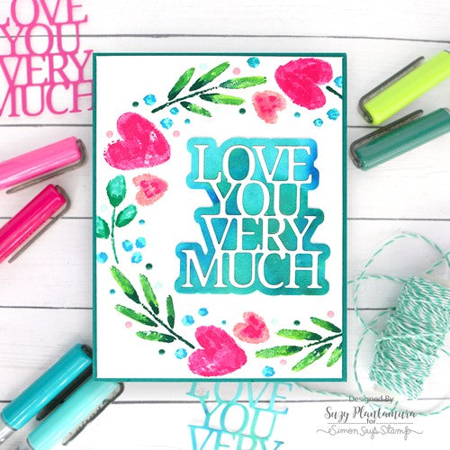 Simon Says Stamp! Simon Says Stamp LOVE YOU VERY MUCH Wafer Dies sssd112765 Kisses | color-code:ALT01