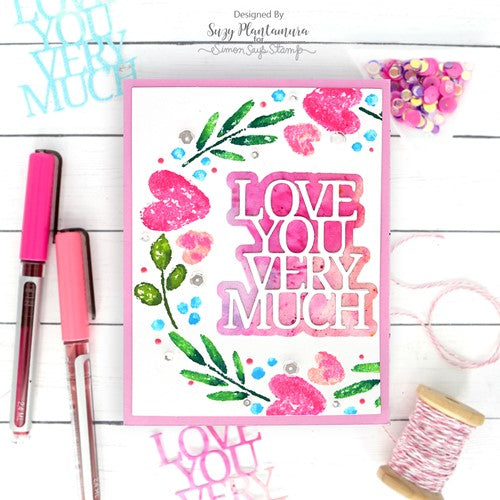 Simon Says Stamp! Simon Says Stamp LOVE YOU VERY MUCH Wafer Dies sssd112765 Kisses | color-code:ALT02
