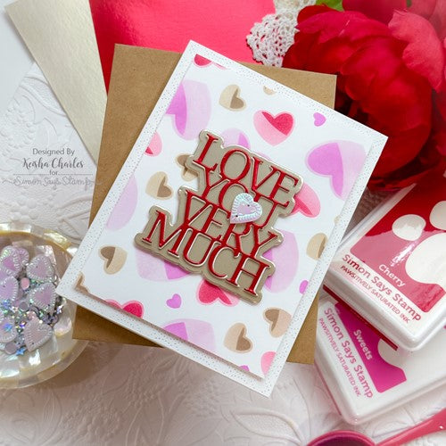 Simon Says Stamp! Simon Says Stamp LOVE YOU VERY MUCH Wafer Dies sssd112765 Kisses | color-code:ALT1