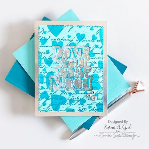 Simon Says Stamp! Simon Says Stamp LOVE YOU VERY MUCH Wafer Dies sssd112765 Kisses