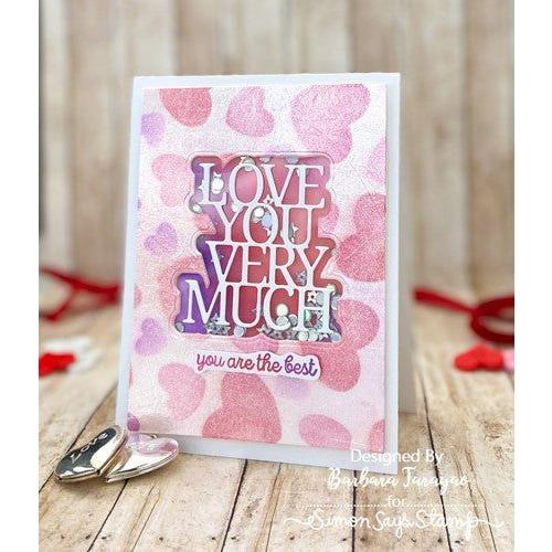 Simon Says Stamp! Simon Says Stamp LOVE YOU VERY MUCH Wafer Dies sssd112765 Kisses