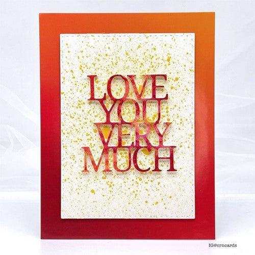 Simon Says Stamp! Simon Says Stamp LOVE YOU VERY MUCH Wafer Dies sssd112765 Kisses