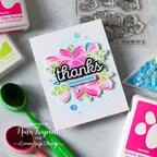 Simon Says Stamp! Simon Says Stamps and Dies SWOOPY FLOWERS set597sf Kisses