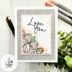 Simon Says Stamp! Simon Says Clear Stamps SWOOPY FLOWERS sss302632c Kisses