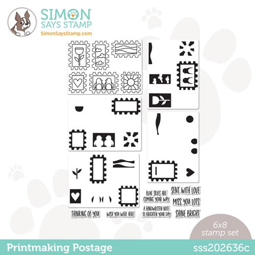 Simon Says Stamp! Simon Says Clear Stamps PRINTMAKING POSTAGE sss202636c Kisses