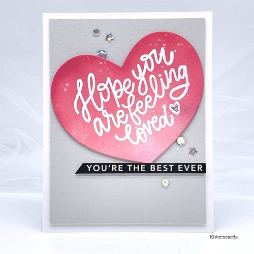 Simon Says Stamp! Simon Says Clear Stamps FROM THE HEART MESSAGES sss202629c Kisses
