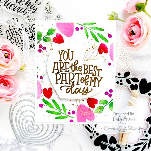 Simon Says Stamp! Simon Says Clear Stamps FROM THE HEART MESSAGES sss202629c Kisses | color-code:ALT3