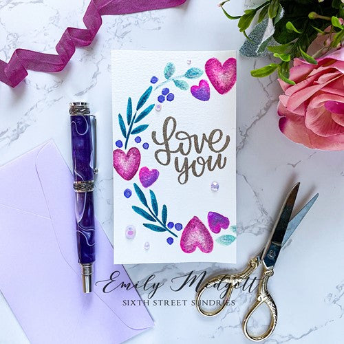 Simon Says Stamp! Simon Says Clear Stamps FROM THE HEART MESSAGES sss202629c Kisses | color-code:ALT8