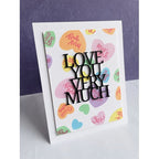 Simon Says Stamp! Simon Says Clear Stamps FROM THE HEART MESSAGES sss202629c Kisses | color-code:ALT94