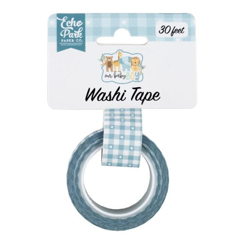 Simon Says Stamp! Echo Park OUR BABY BOY Plaid Washi Tape obb302026
