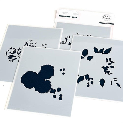 Simon Says Stamp! PinkFresh Studio FLORAL TRIO Stencil Set 192023