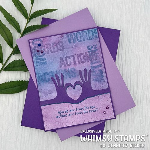 Simon Says Stamp! Whimsy Stamps ACTIONS Clear Stamps CWSD162a