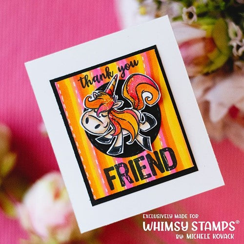 Simon Says Stamp! Whimsy Stamps LOVE AND UNICORNS Clear Stamps KHB186a