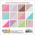 Simon Says Stamp! Newton's Nook Designs LOVE AND CHOCOLATE  6 x 6 inch Paper Pad NN2301P01
