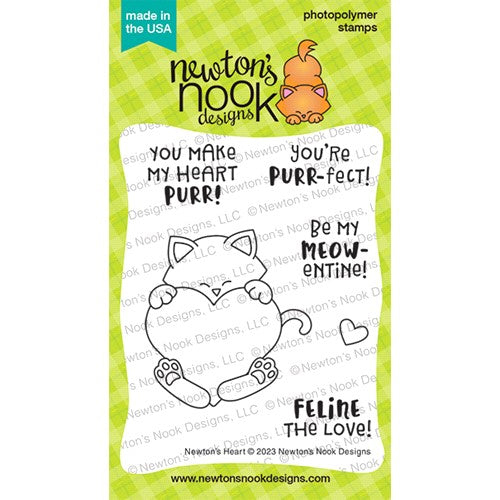 Simon Says Stamp! Newton's Nook Designs NEWTON'S HEART Clear Stamps NN2301S01