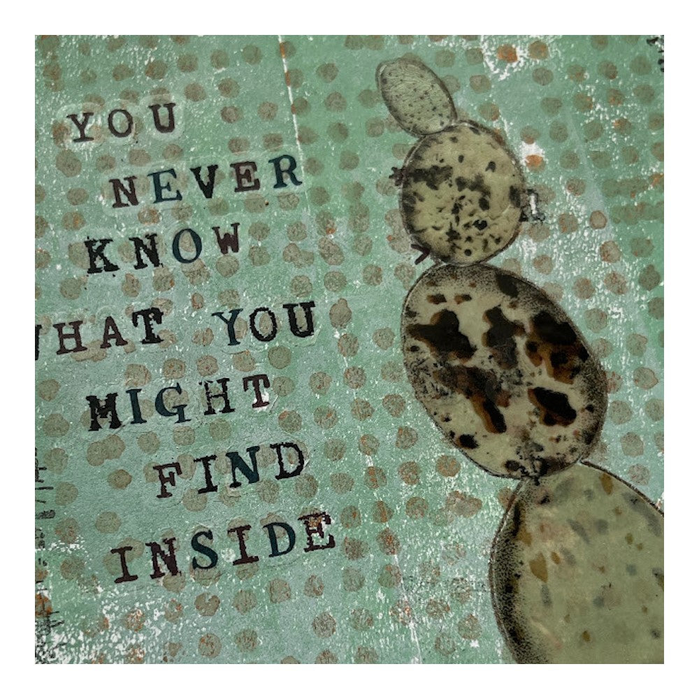 Paper Artsy SETH APTER ECLECTICA3 Cling Stamps esa35 you never know