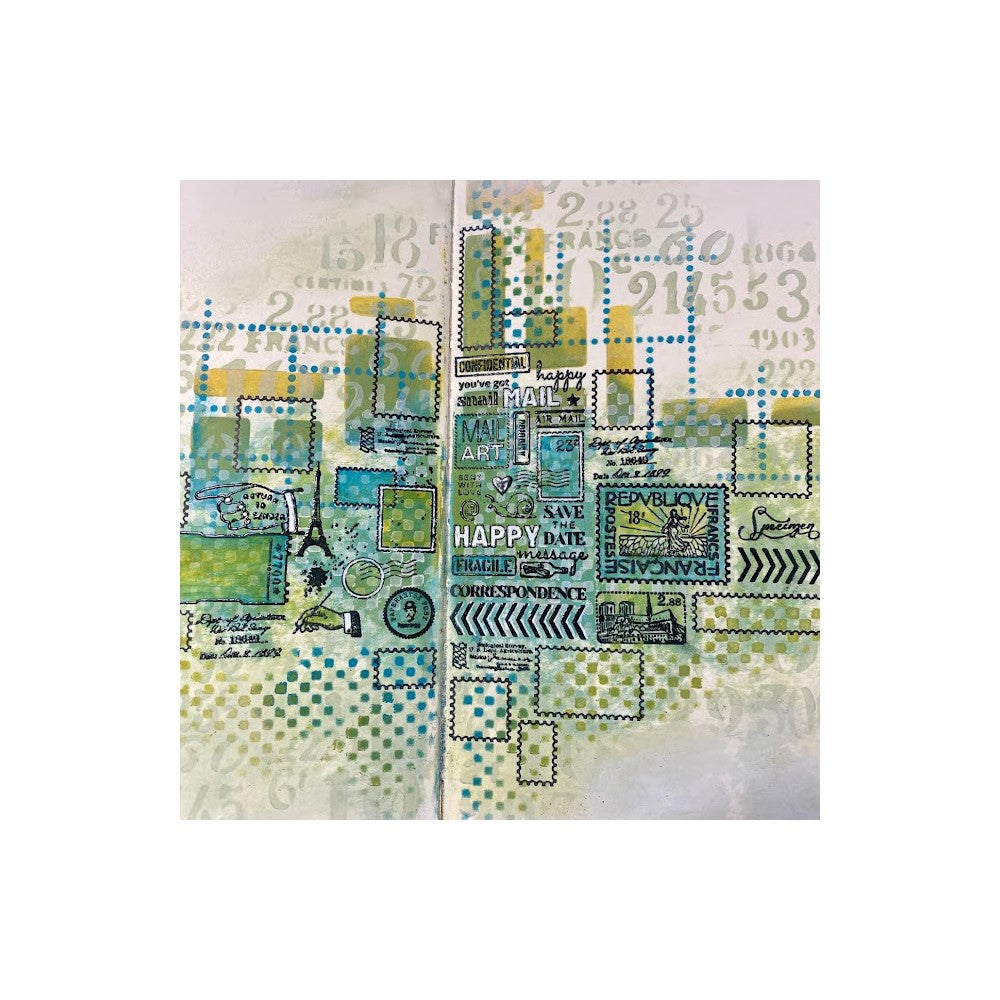 Paper Artsy MINI 131 Cling Stamp mn131 journal