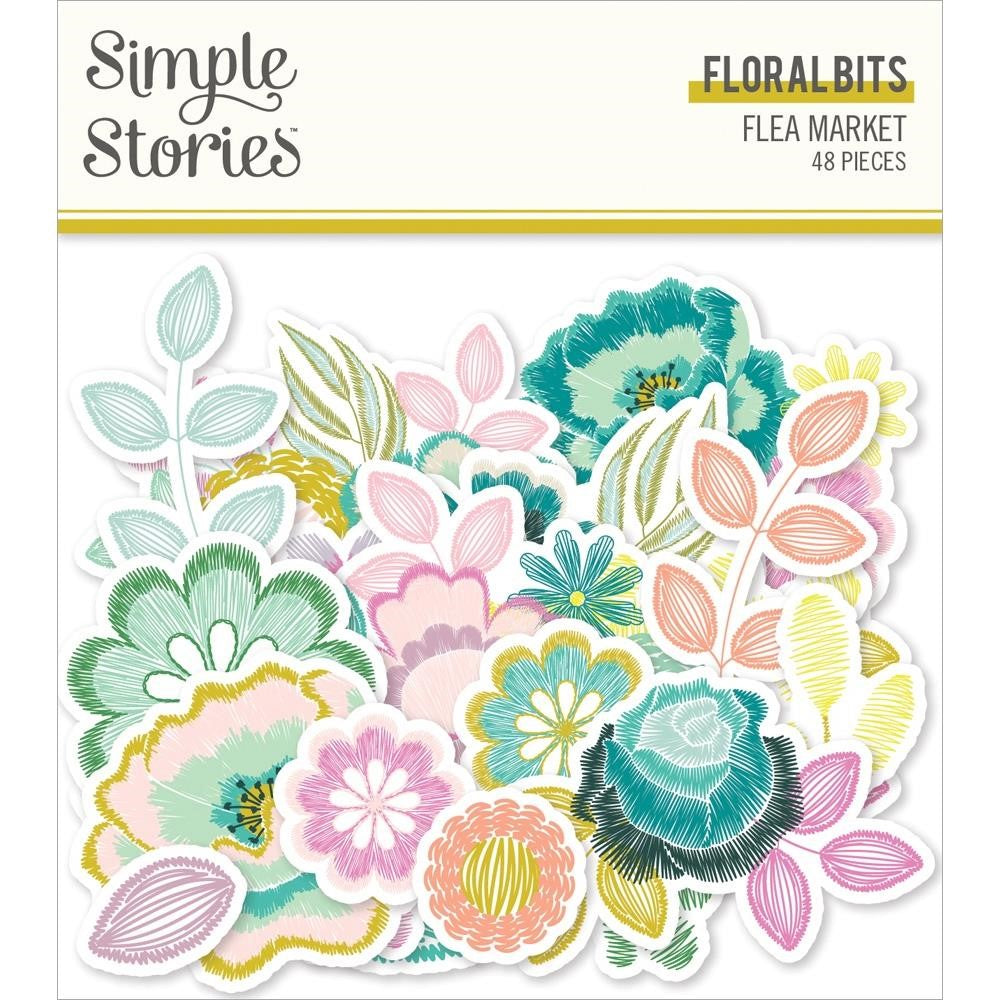 Simple Stories FLEA MARKET Floral Bits and Pieces 19619