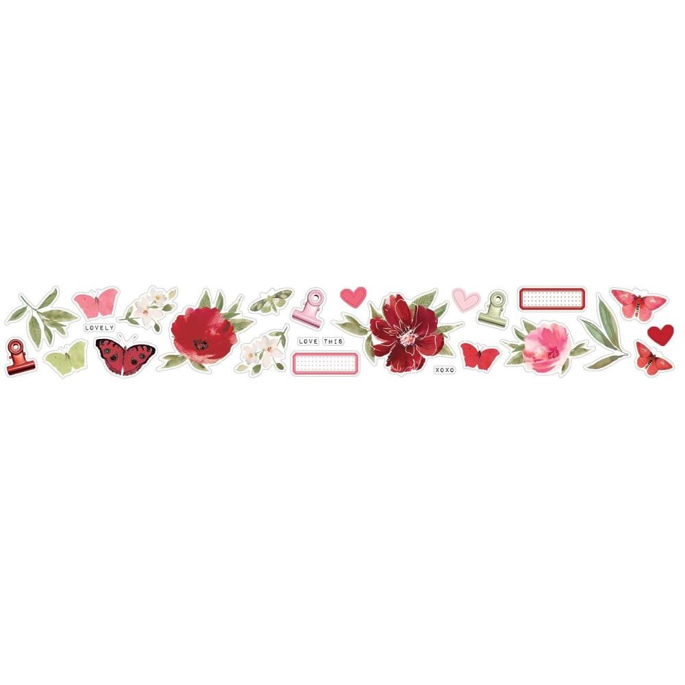 49 and Market ARTOPTIONS ROUGE Washi Tape Stickers AOR-39487 close detail