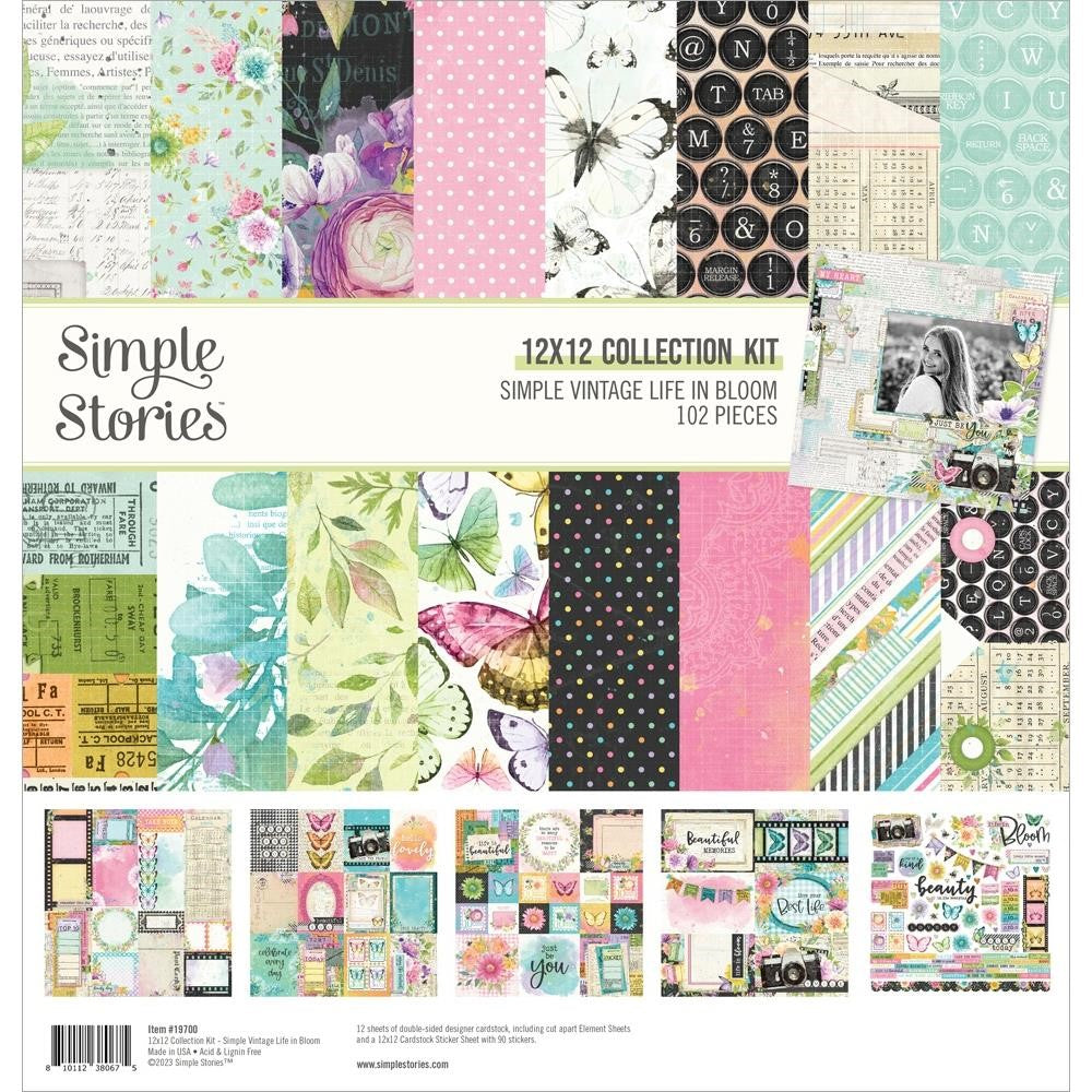 Simple Stories LIFE IN BLOOM 12 x 12 Collection Kit 19700*
