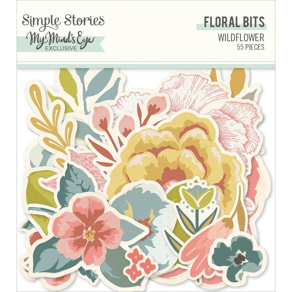 Simple Stories WILDFLOWER Floral Bits and Pieces 19519