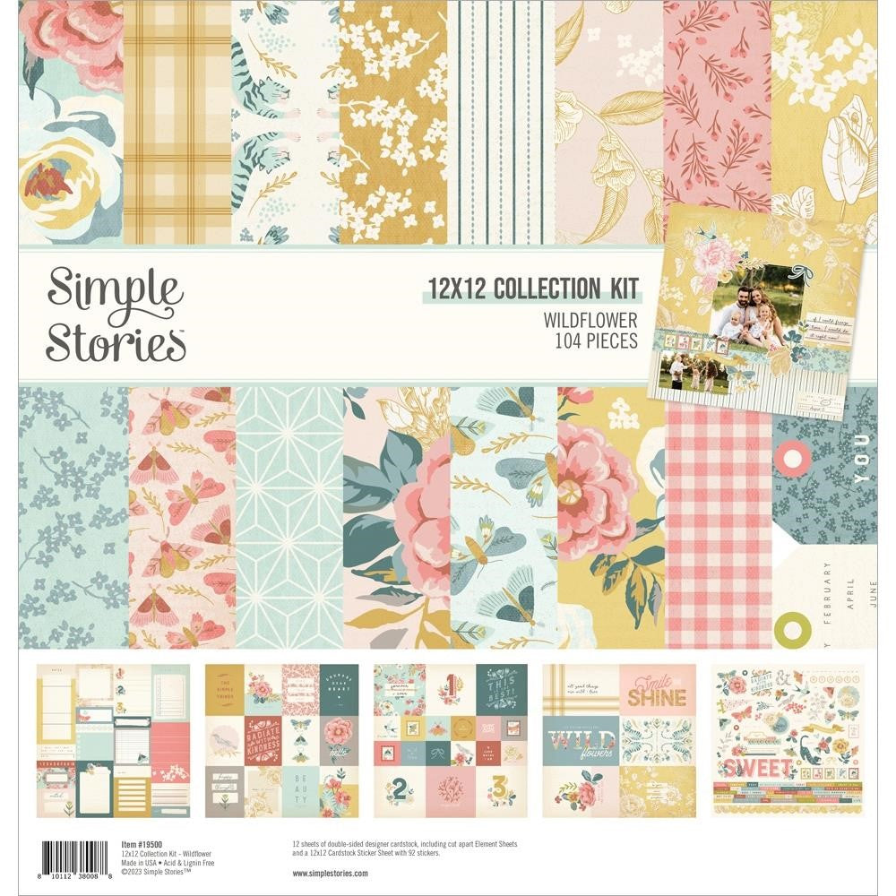 Simple Stories WILDFLOWER 12 x 12 Collection Kit 19500