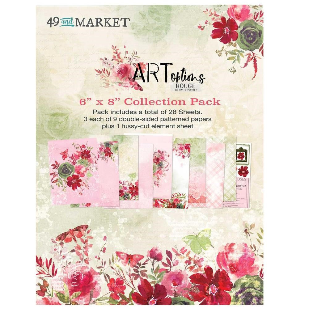 49 and Market ARTOPTIONS ROUGE 6 x 8 Paper Pack AOR-39340