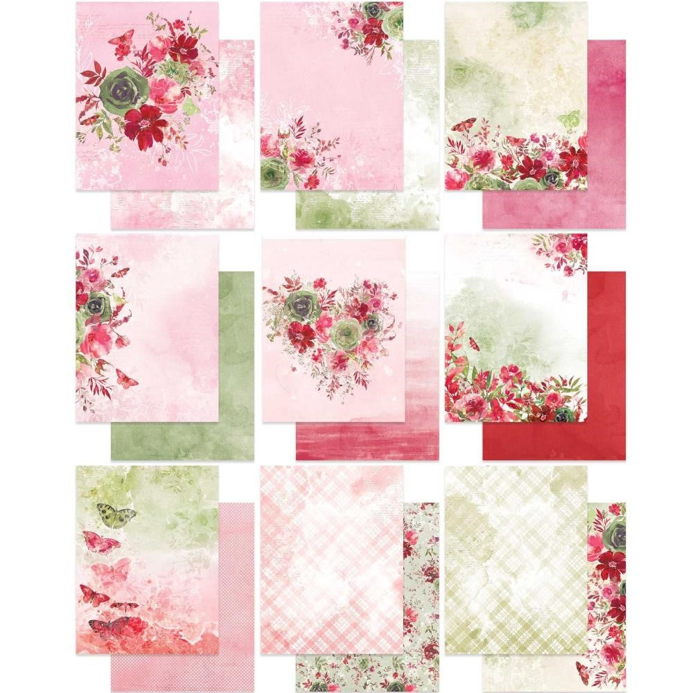 49 and Market ARTOPTIONS ROUGE 6 x 8 Paper Pack AOR-39340 blooms