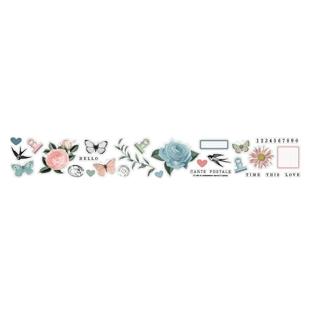 49 and Market VINTAGE ARTISTRY TRANQUILITY Stickers Washi Tape Roll VAT-39784 detail