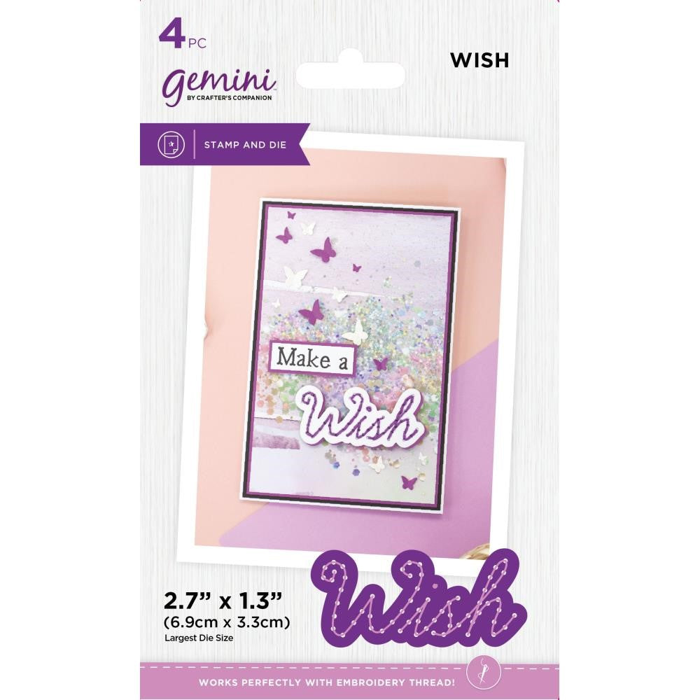 Gemini WISH Stamp And Die Set gem-std-wish