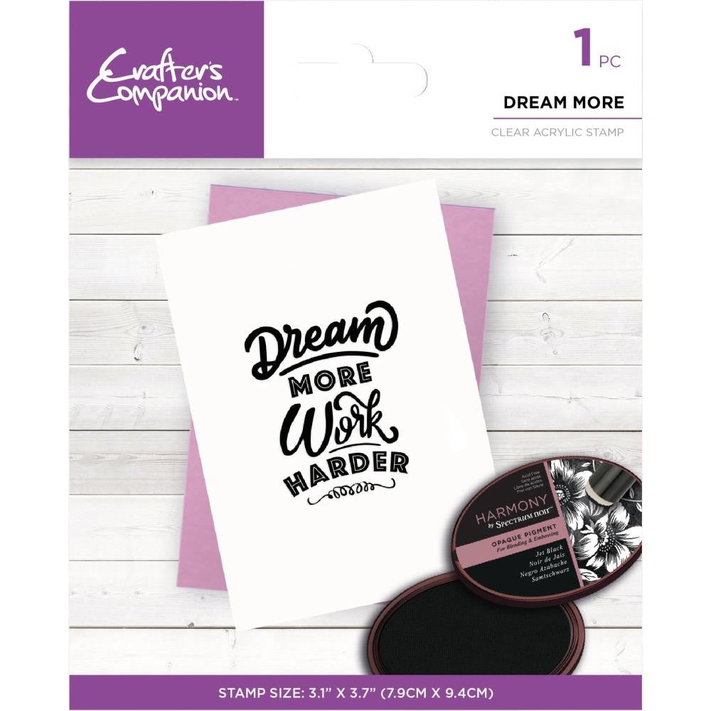 Crafter's Companion DREAM MORE Clear Stamp Set cc-ca-st-drmo
