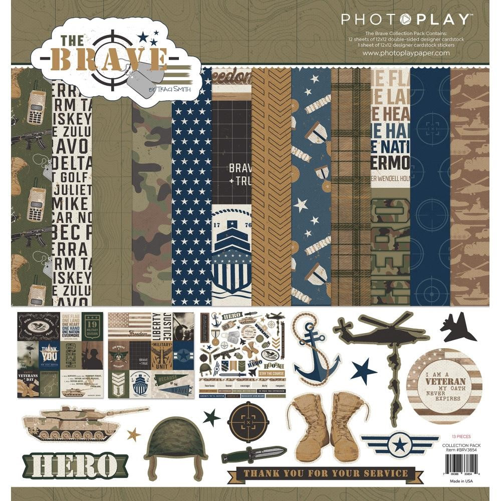 Photoplay THE BRAVE 12 x 12 Collection Pack brv3854